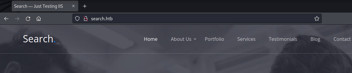 Main site landing page.