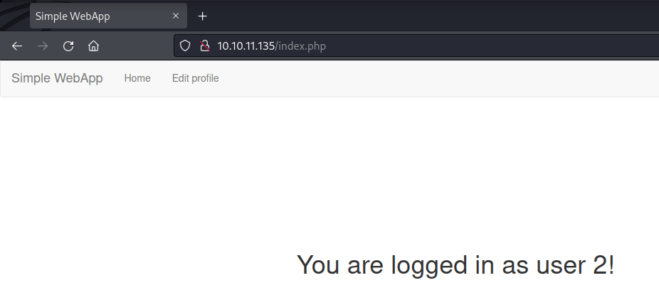 Successfully logged in as aaron.